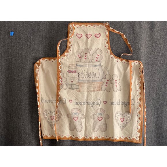 VTG gingerbread apron hand made fun fabric dianna marcum marcus grandma’s recipe - Picture 6 of 6